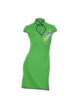 Embroidered Top In Bright Green